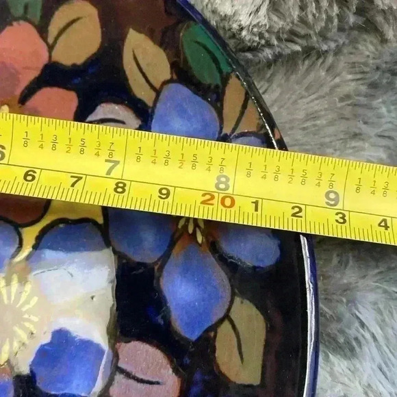 Royal Stanley Ware  C & Co Jacobean
Floral Blue and Purple Bowl - Picture 11 of 12